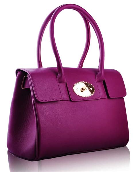 purple designer handbags